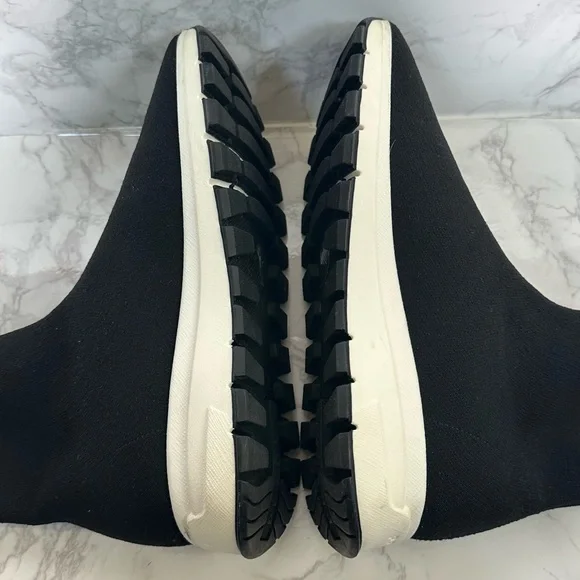 Prada Black Knit High-Top Sneakers - Picture 6 of 16